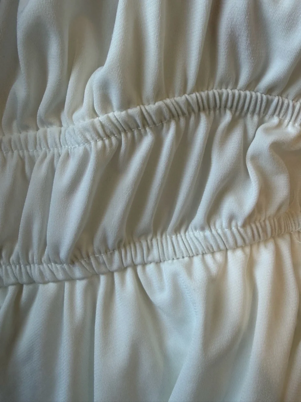 Windsor Cream/White Puff Sleeves Smocked Romper BRIDAL/GRADUATION Size Large - Picture 4 of 5